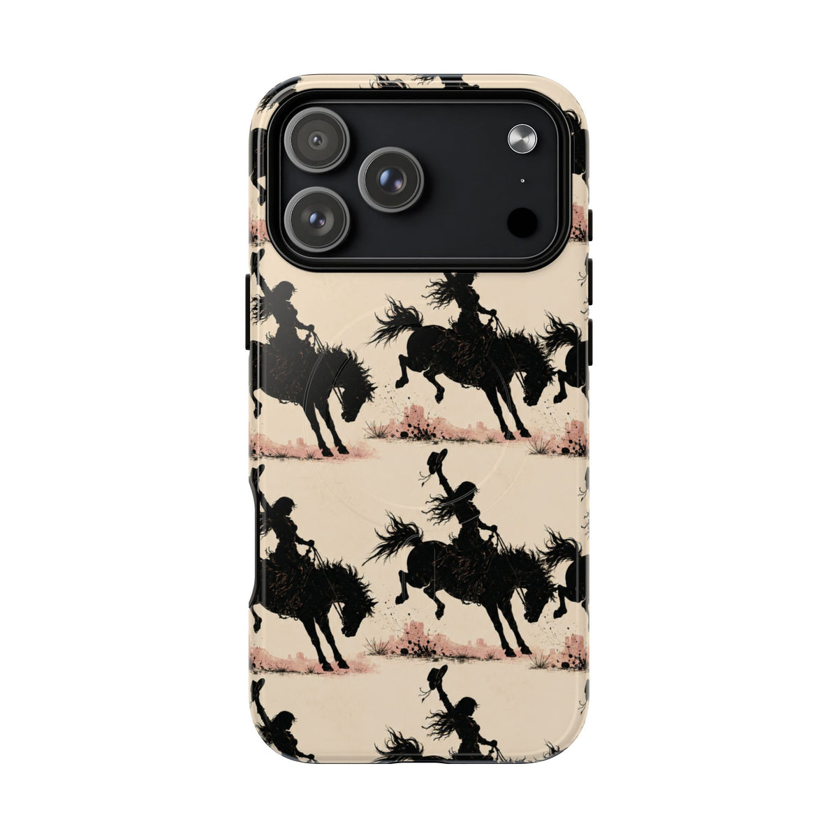 Cowgirl Silhouette Tough Magnetic Phone Case