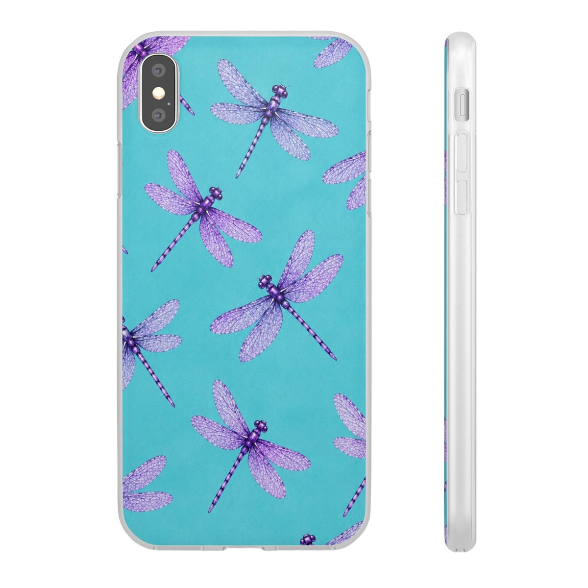 Turquoise Dragonfly Dreams – Flexi iPhone & Samsung Phone Case