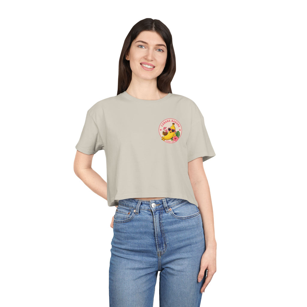 Cabana Banana- Crop Tee