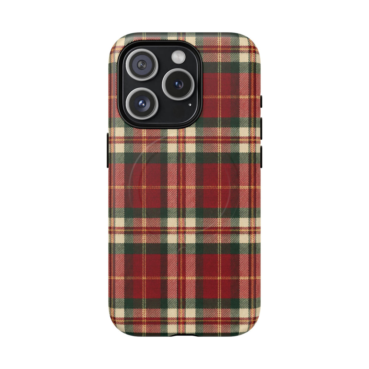 Christmas at the Cabana Plaid -Tough Magnetic Phone Case