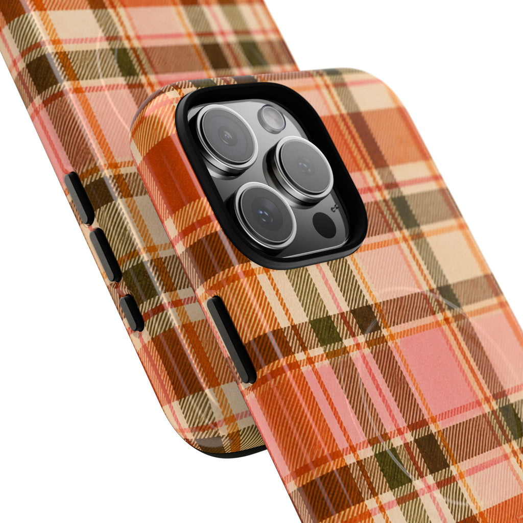 Hello Fall Plaid -Tough Magnetic Phone Case