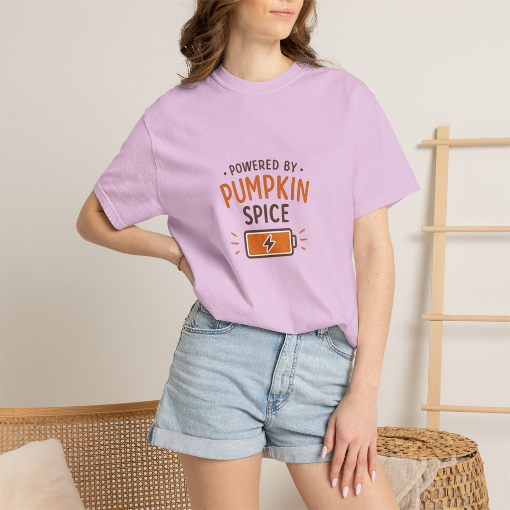 Powered by Pumpkin Spice – Comfort Colors® Tee