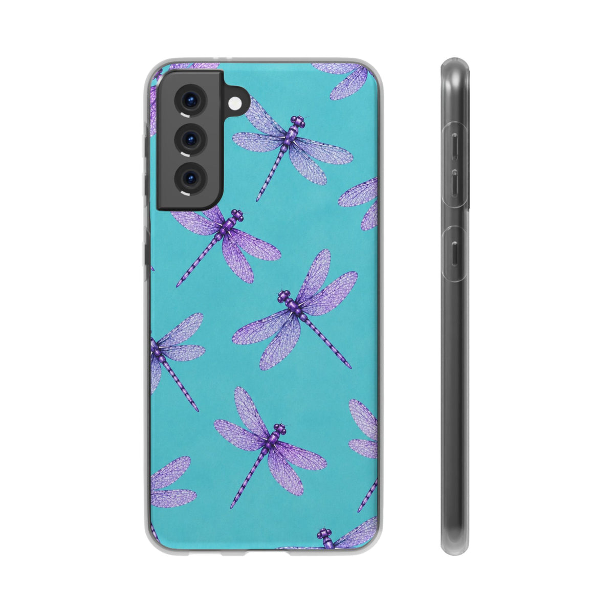 Turquoise Dragonfly Dreams – Flexi iPhone & Samsung Phone Case