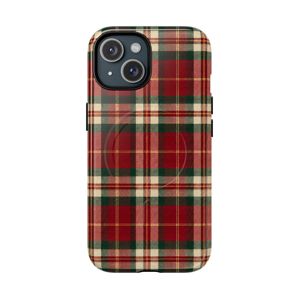 Christmas at the Cabana Plaid -Tough Magnetic Phone Case