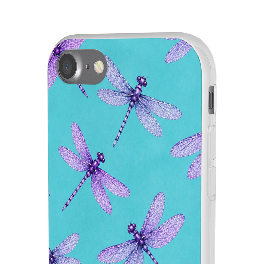 Turquoise Dragonfly Dreams – Flexi iPhone & Samsung Phone Case