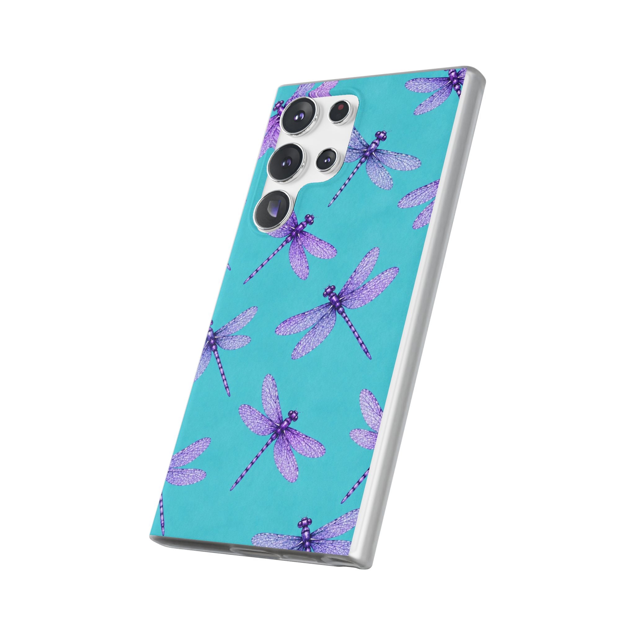 Turquoise Dragonfly Dreams – Flexi iPhone & Samsung Phone Case