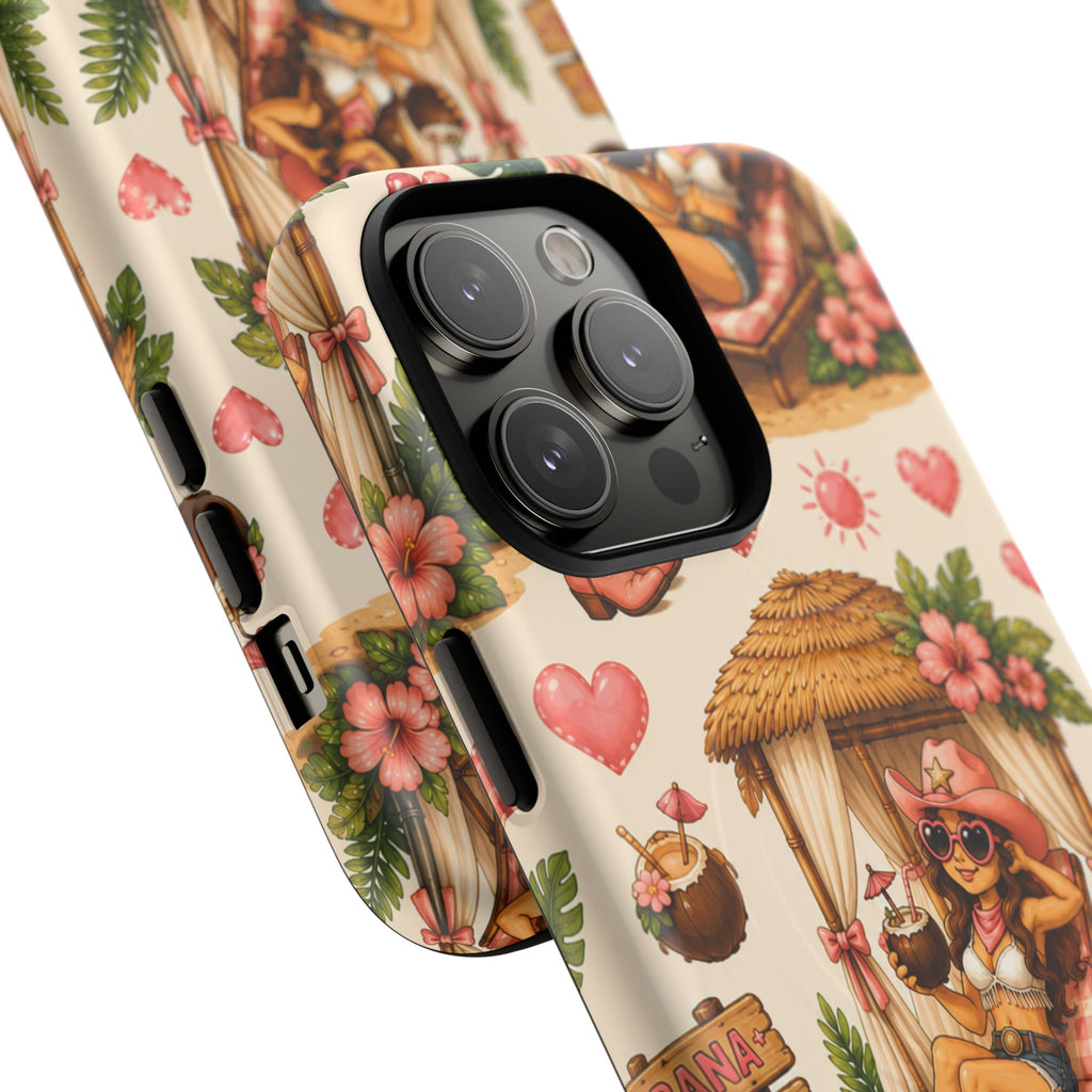 Cabana Cowgirl- Tough Magnetic Phone Case