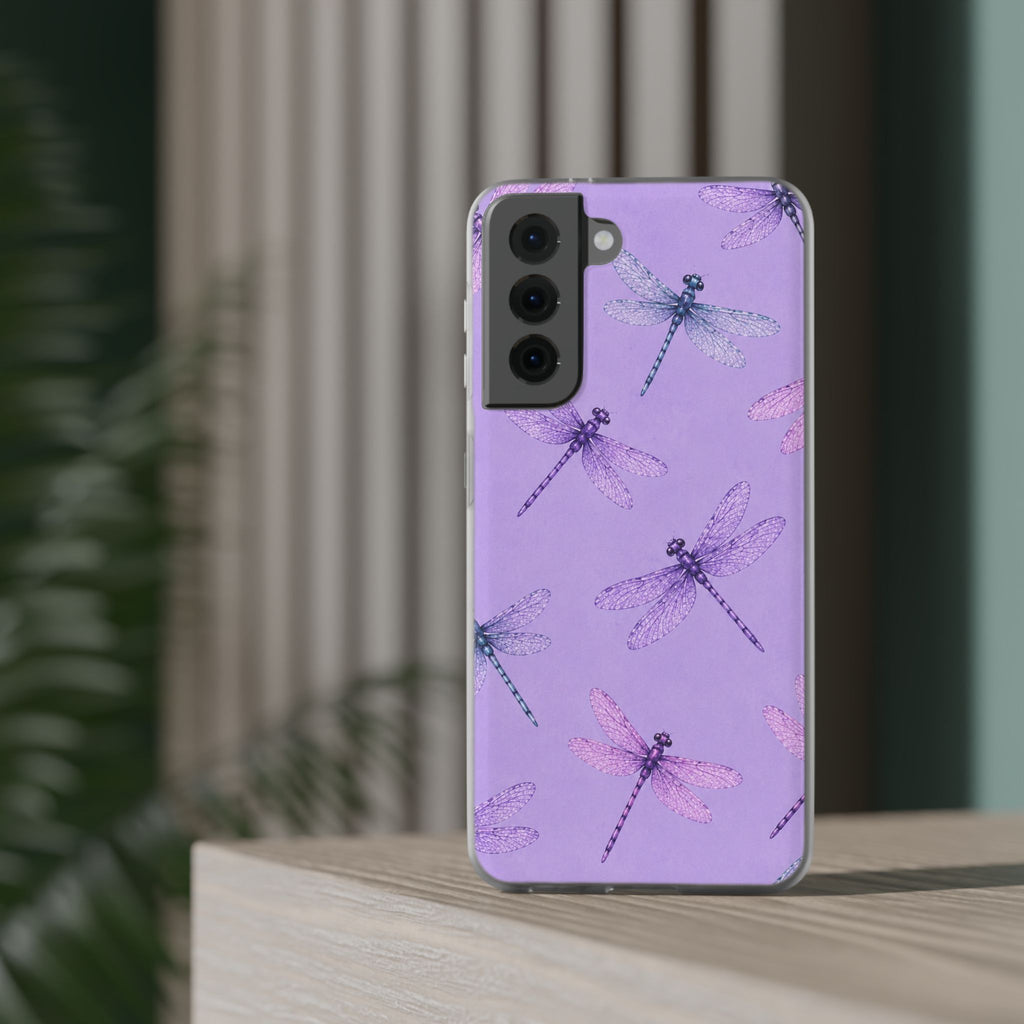 Lavender Dragonfly Dreams-Flexi iPhone & Samsung Phone Case