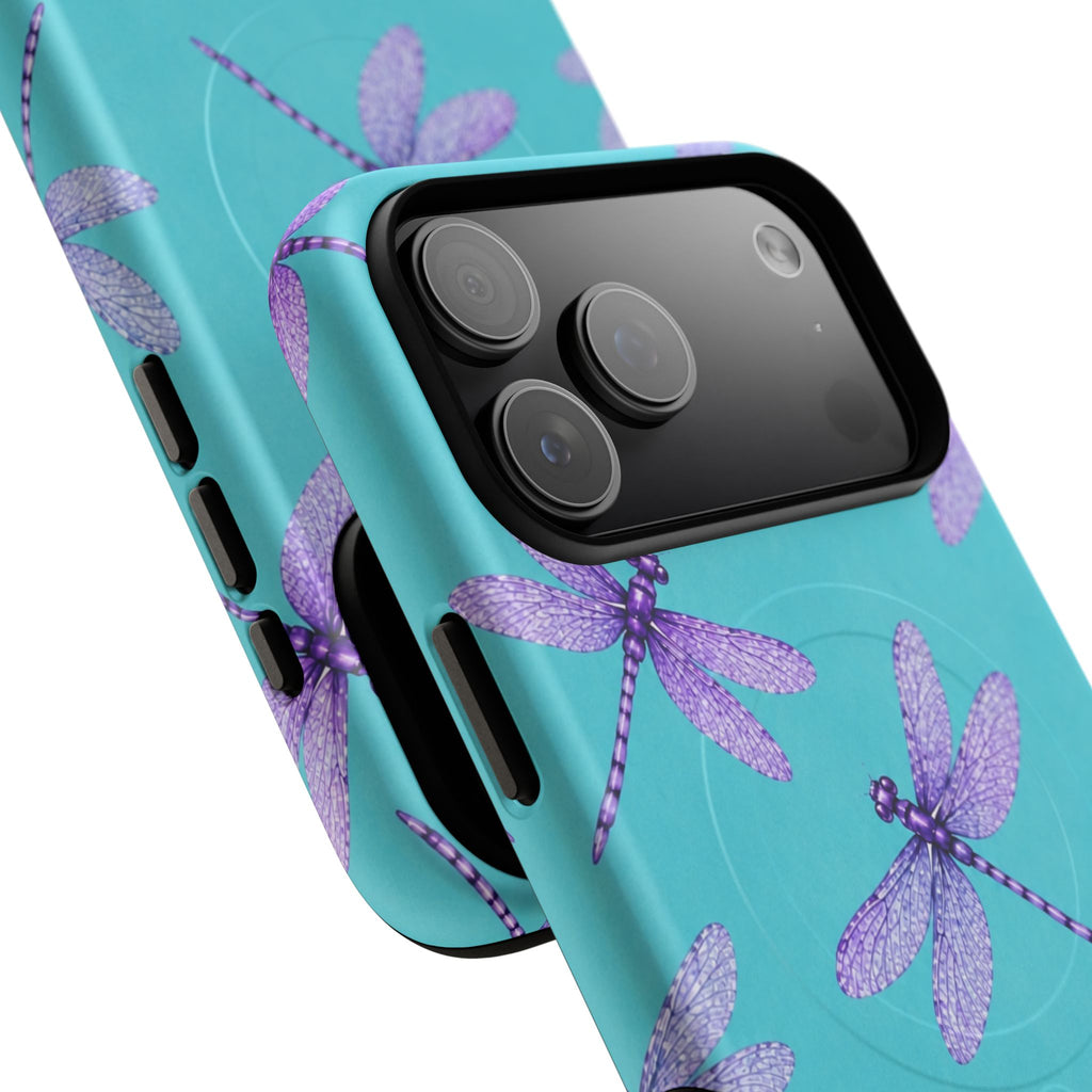 Turquoise Dragonfly Dreams – Tough Magnetic Phone Case