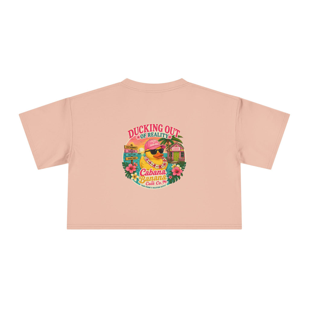 Ducking Out of Reality-Crop Tee Shirt
