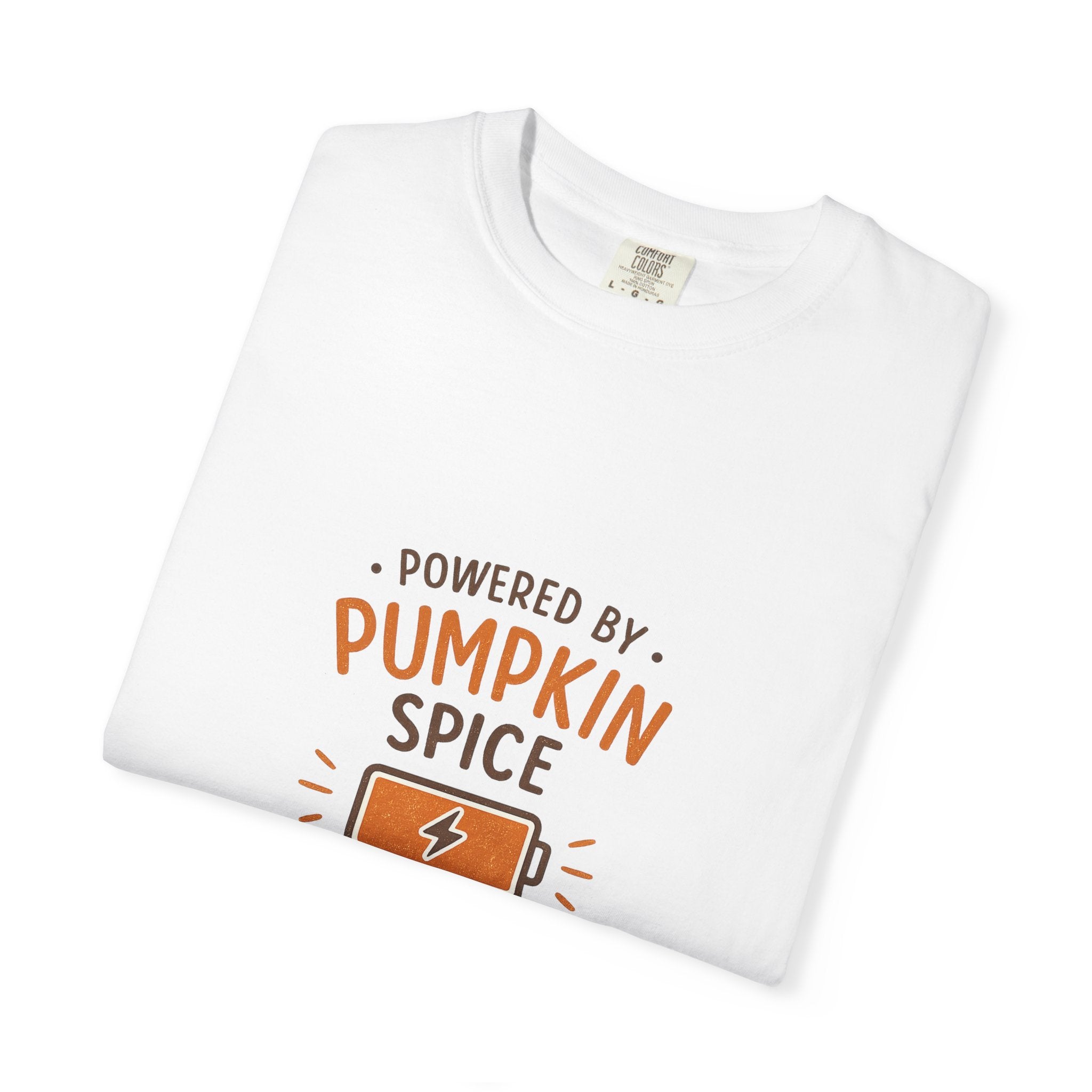 Powered by Pumpkin Spice – Comfort Colors® Tee