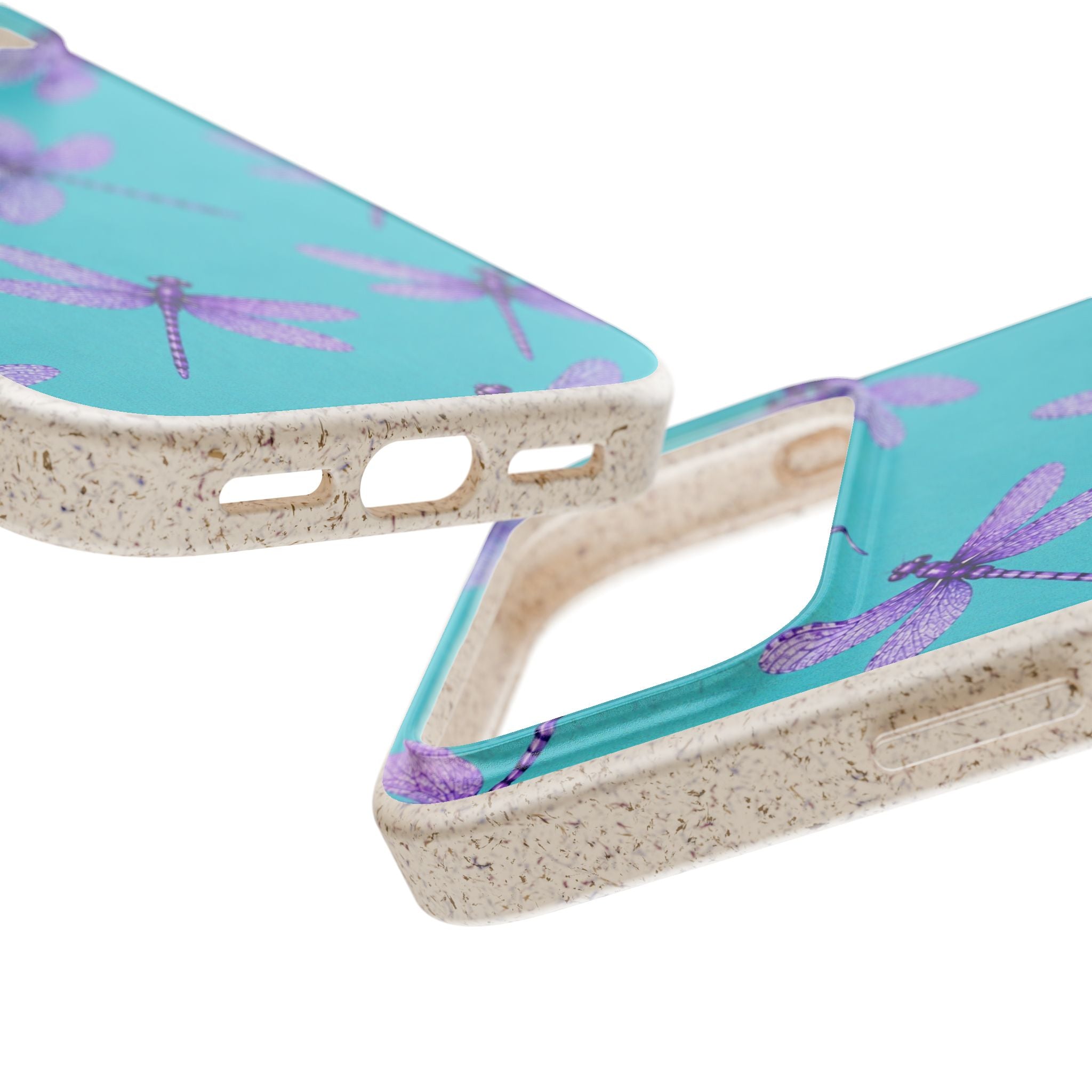 Turquoise Dragonfly Dreams — Eco-Friendly Biodegradable Phone Case