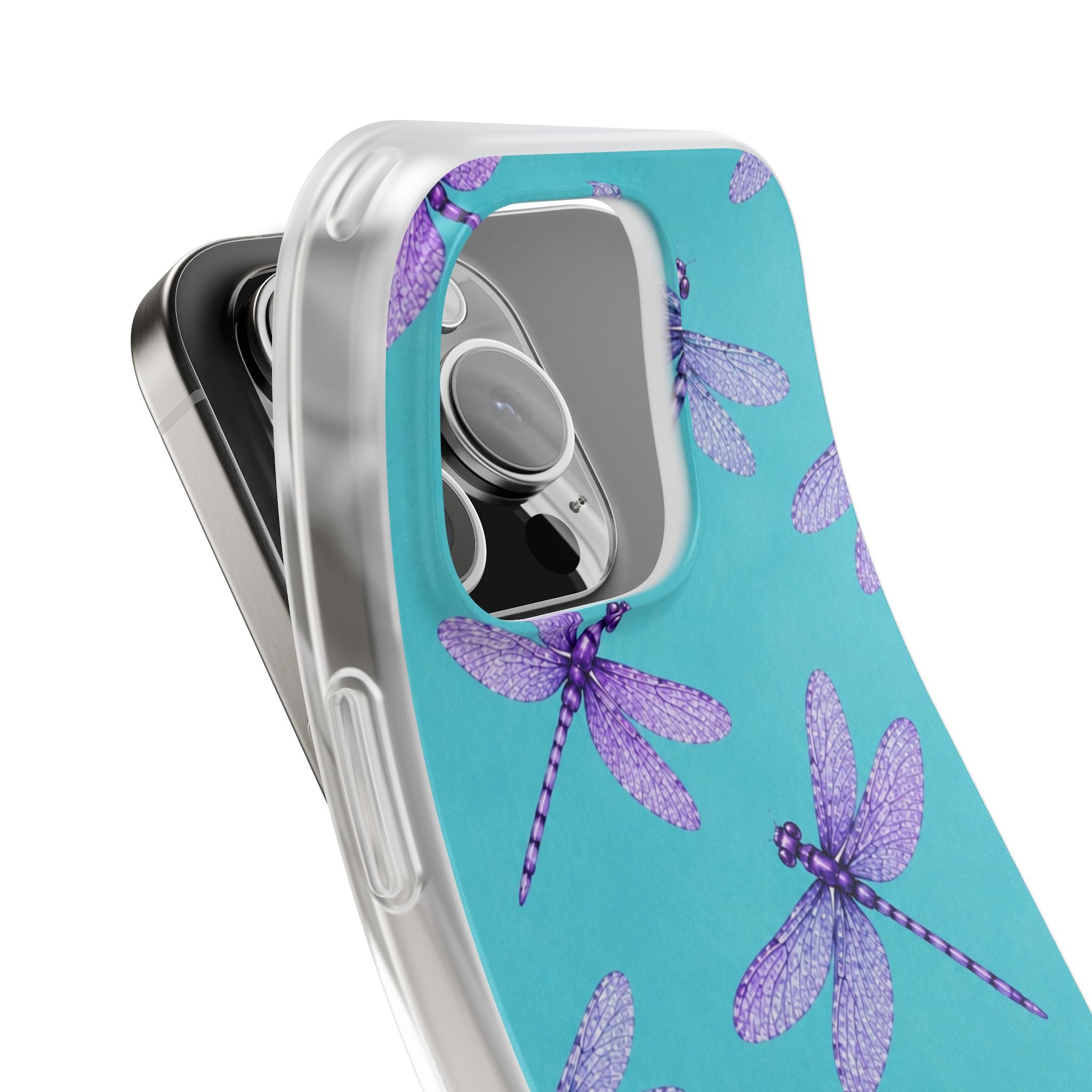 Turquoise Dragonfly Dreams – Flexi iPhone & Samsung Phone Case