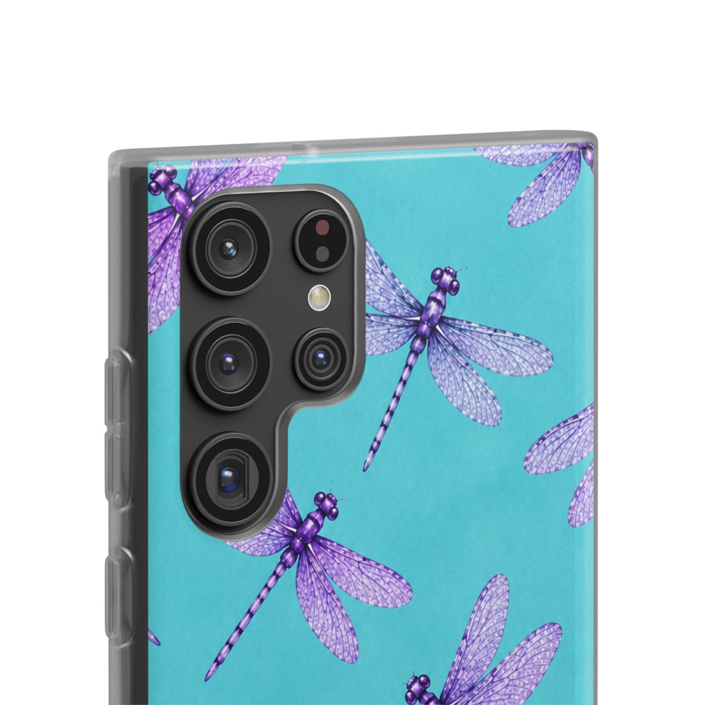 Turquoise Dragonfly Dreams – Flexi iPhone & Samsung Phone Case