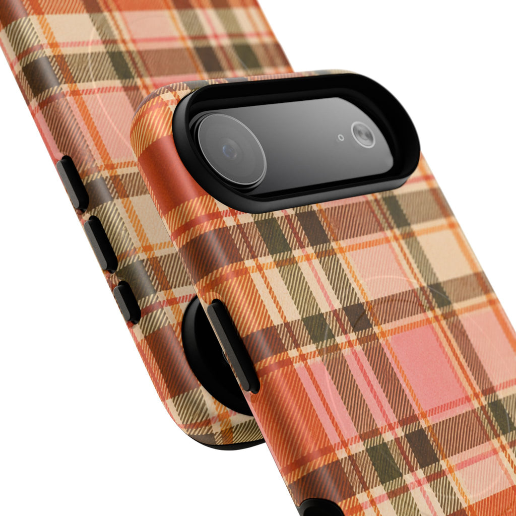 Hello Fall Plaid -Tough Magnetic Phone Case