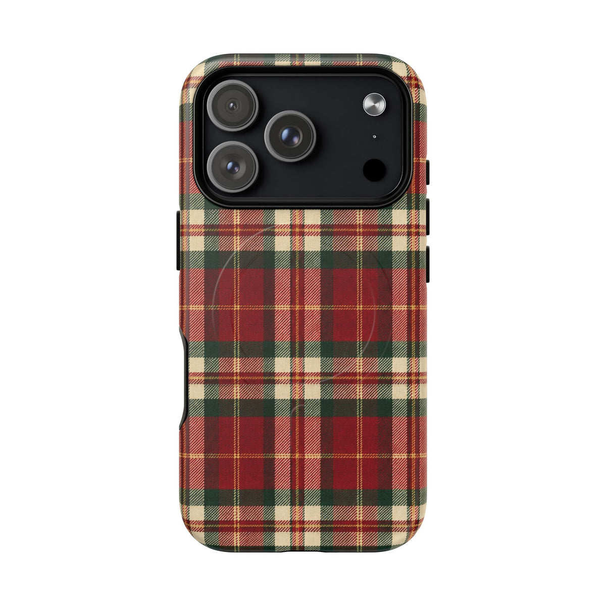 Christmas at the Cabana Plaid -Tough Magnetic Phone Case