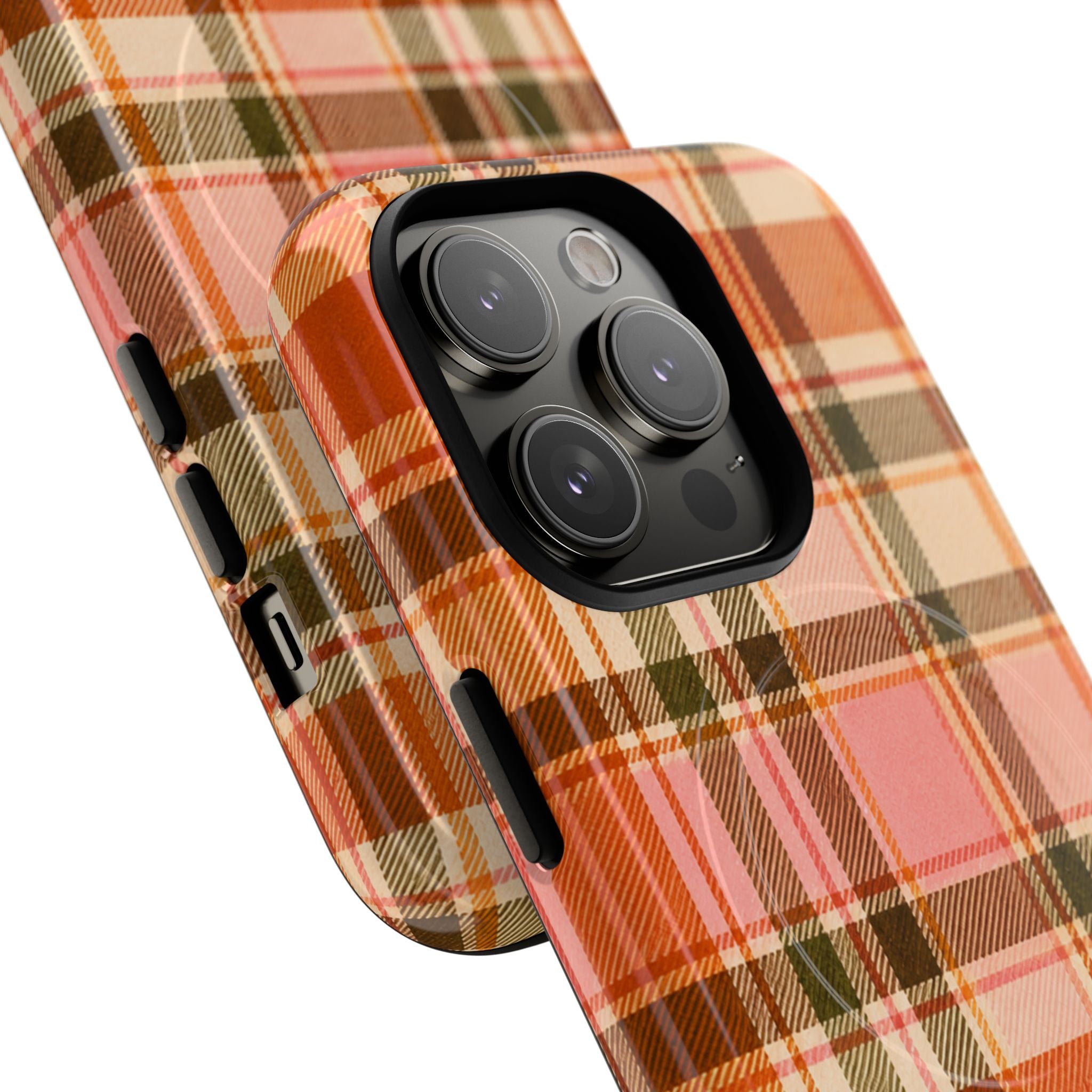 Hello Fall Plaid -Tough Magnetic Phone Case