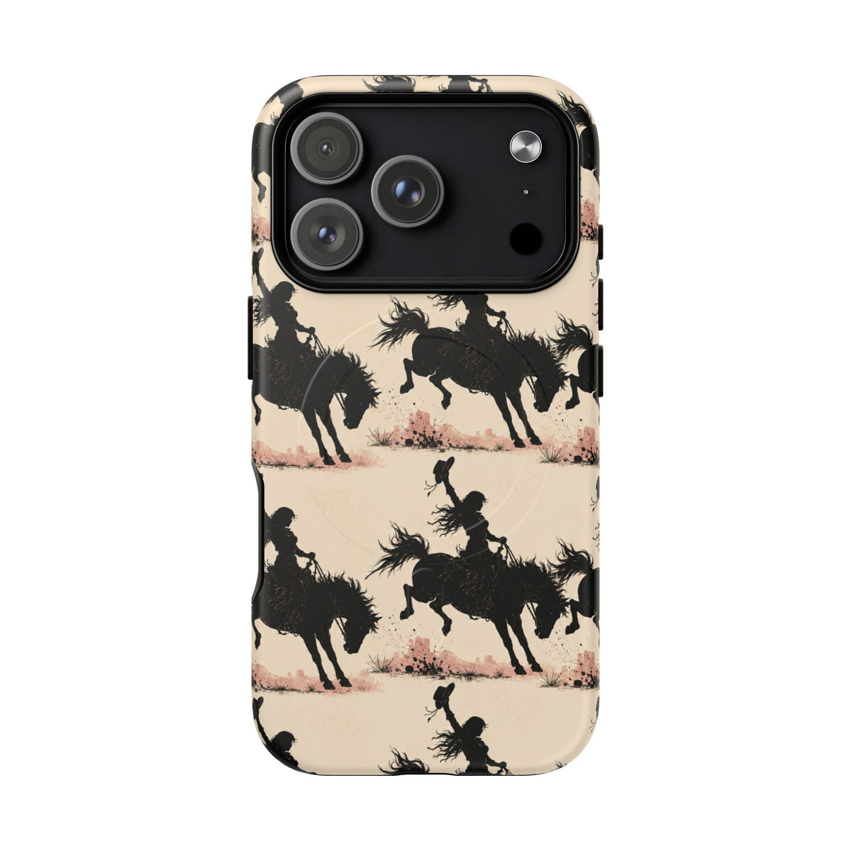 Cowgirl Silhouette Tough Magnetic Phone Case