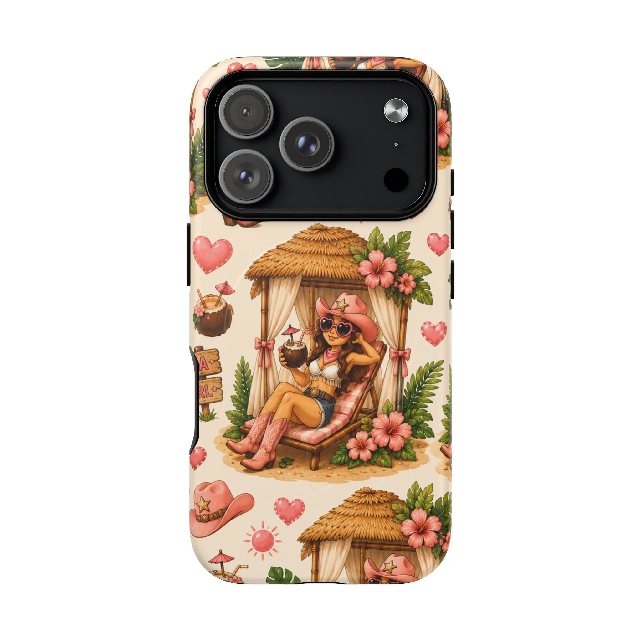 Cabana Cowgirl- Tough Magnetic Phone Case