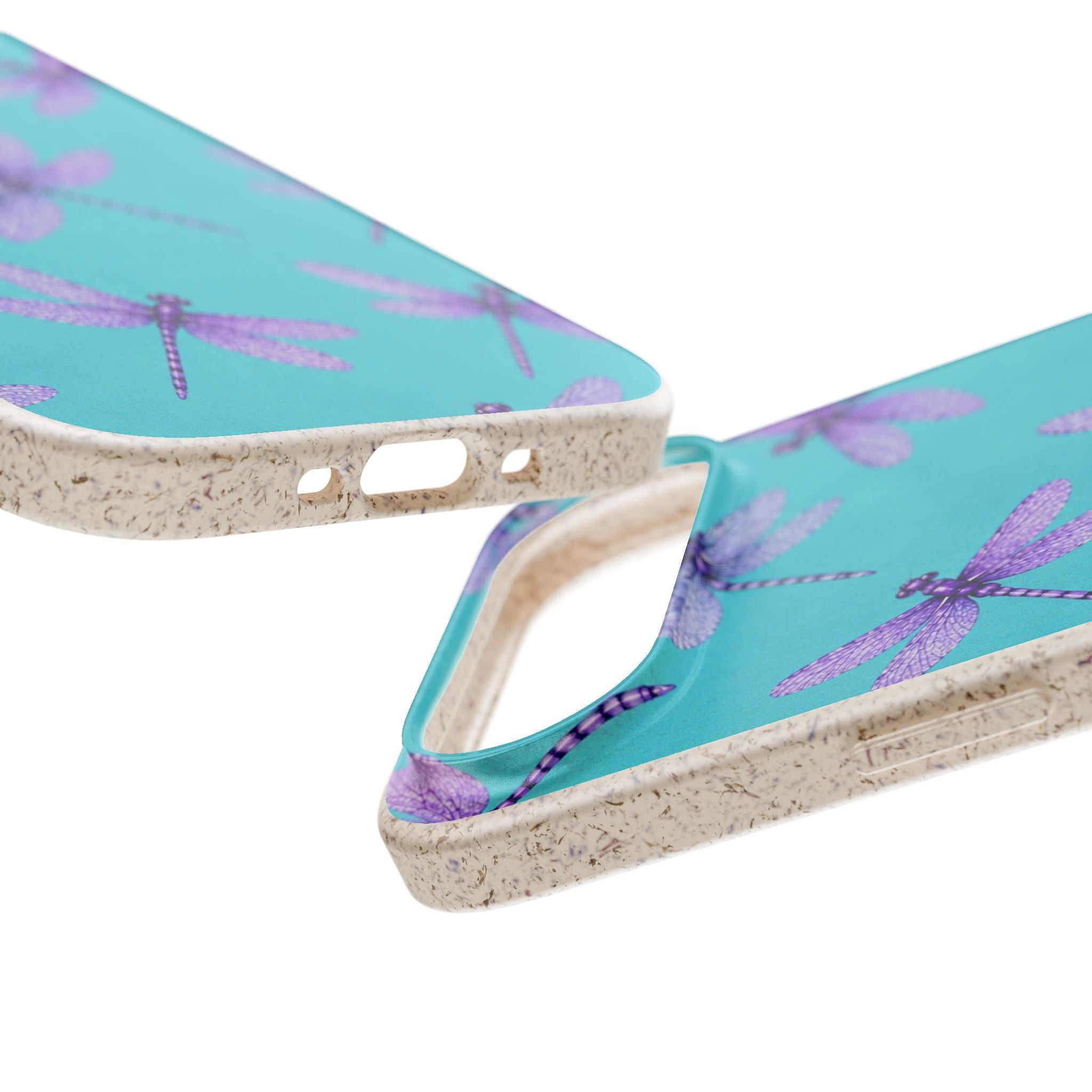 Turquoise Dragonfly Dreams — Eco-Friendly Biodegradable Phone Case
