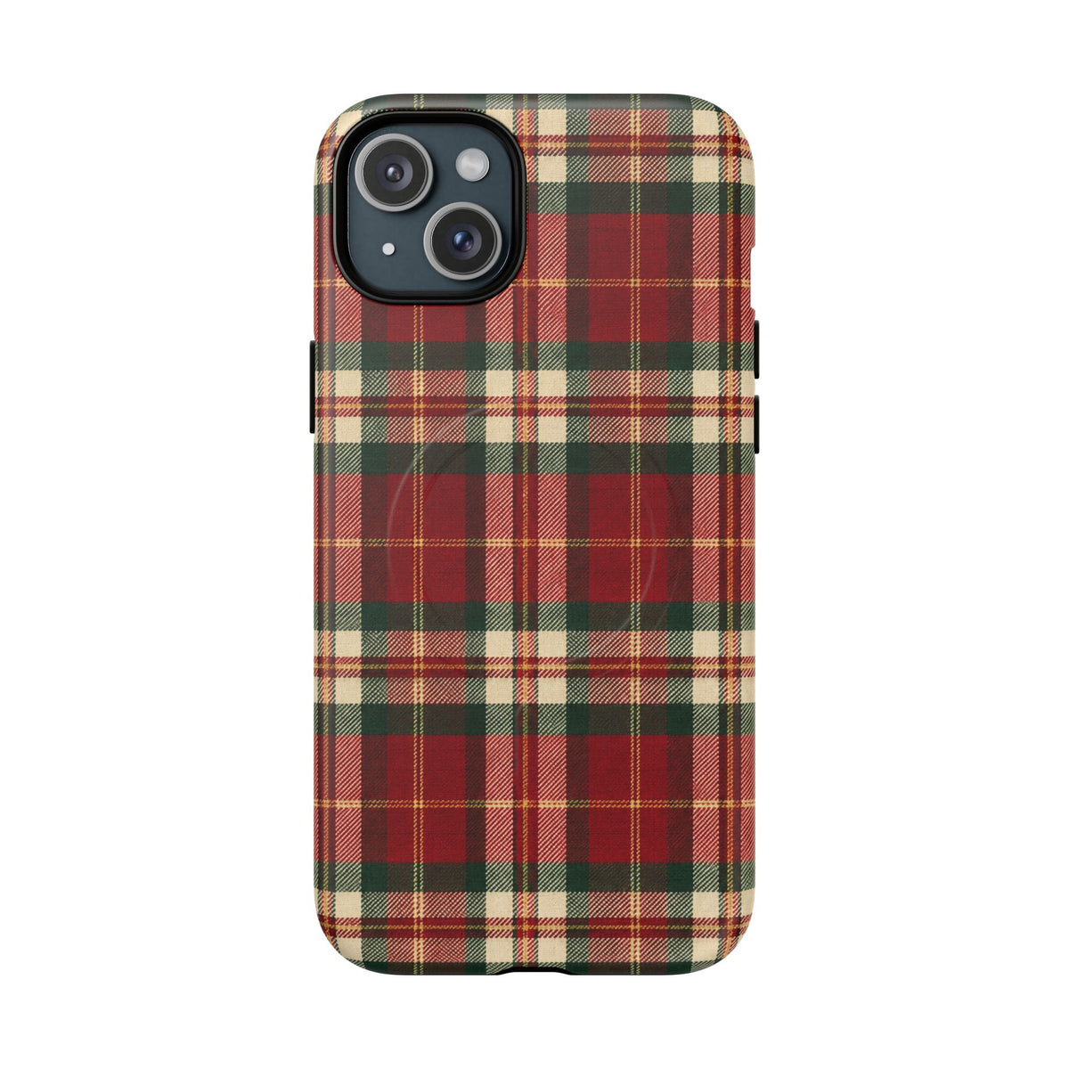 Christmas at the Cabana Plaid -Tough Magnetic Phone Case