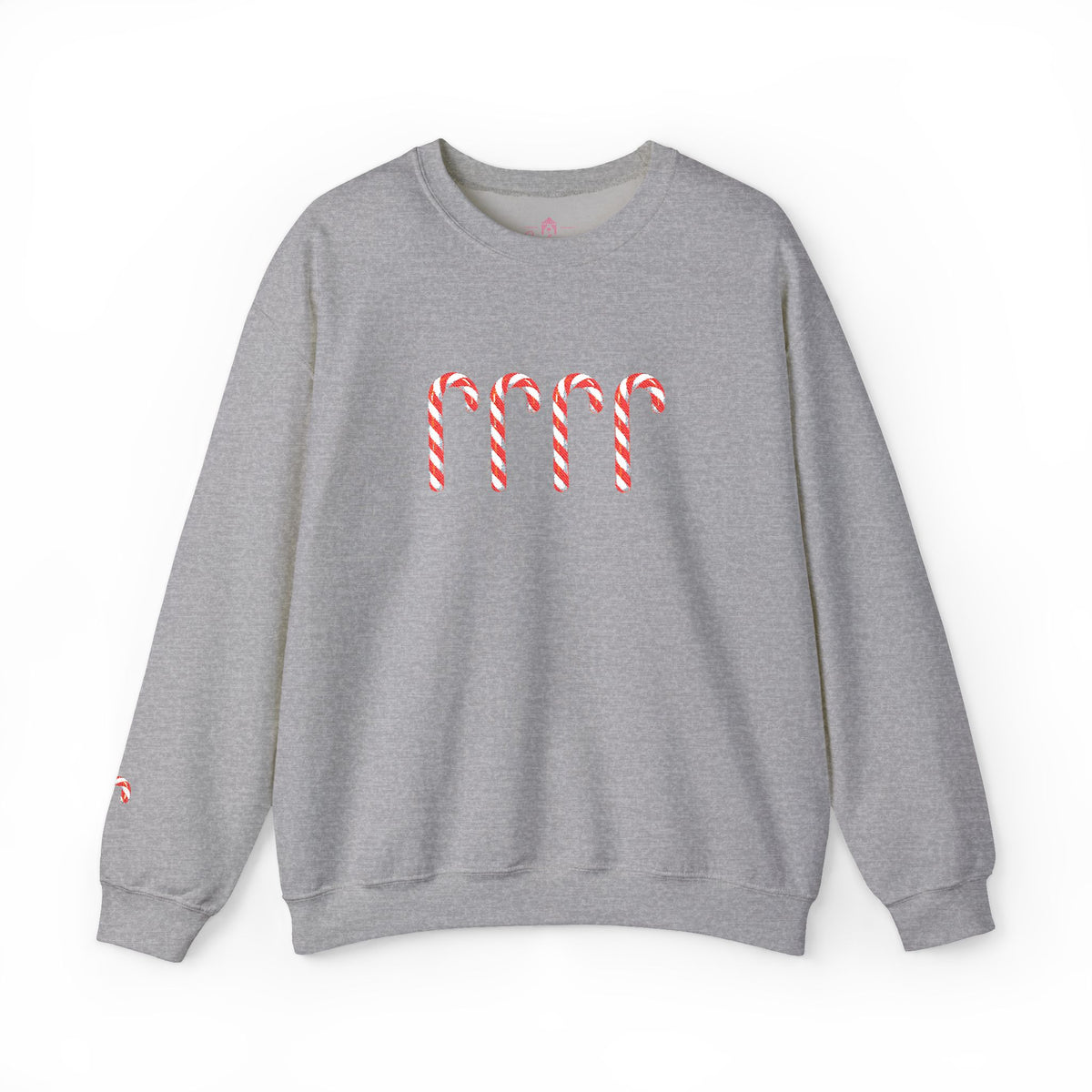 Candy Cane Embroidered Sweatshirt