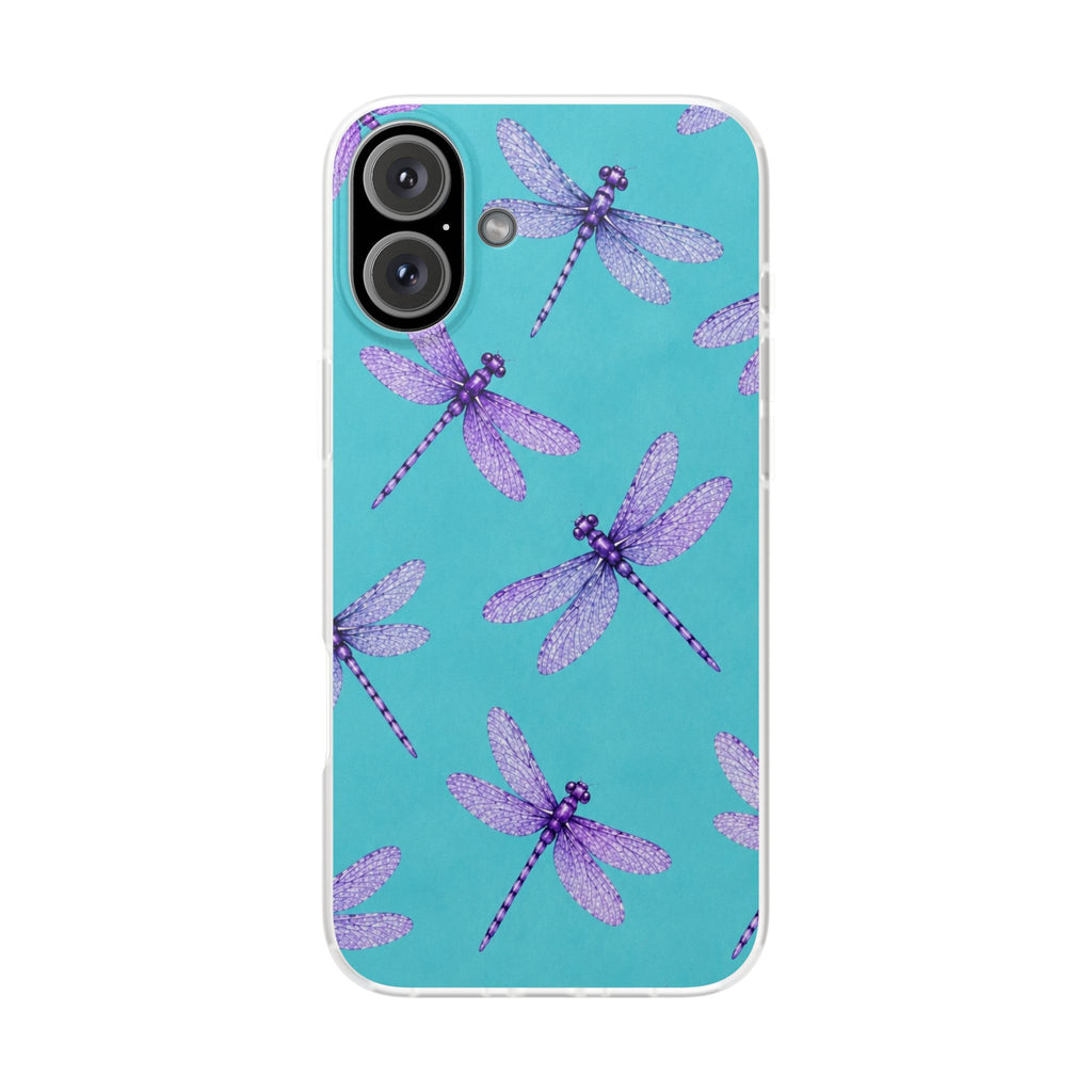 Turquoise Dragonfly Dreams – Flexi iPhone & Samsung Phone Case