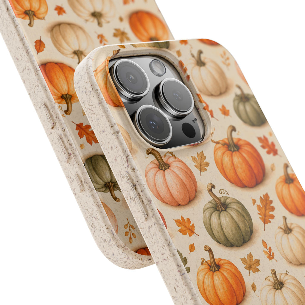 Cabana Pumpkin Patch -Eco-Friendly Biodegradable Phone Case
