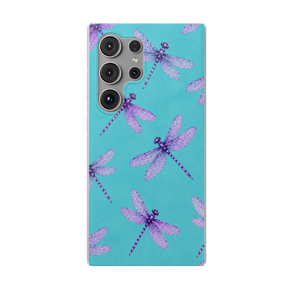 Turquoise Dragonfly Dreams – Flexi iPhone & Samsung Phone Case