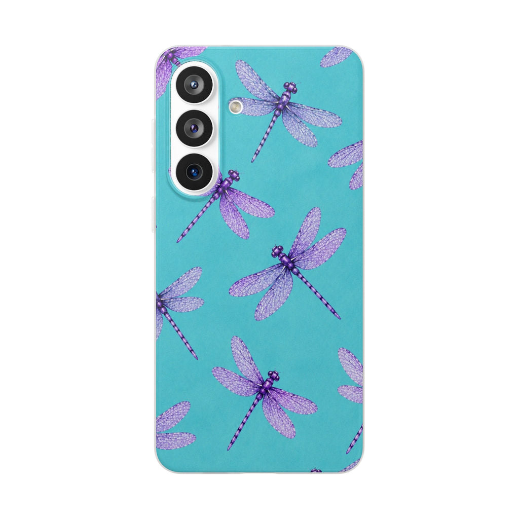 Turquoise Dragonfly Dreams – Flexi iPhone & Samsung Phone Case