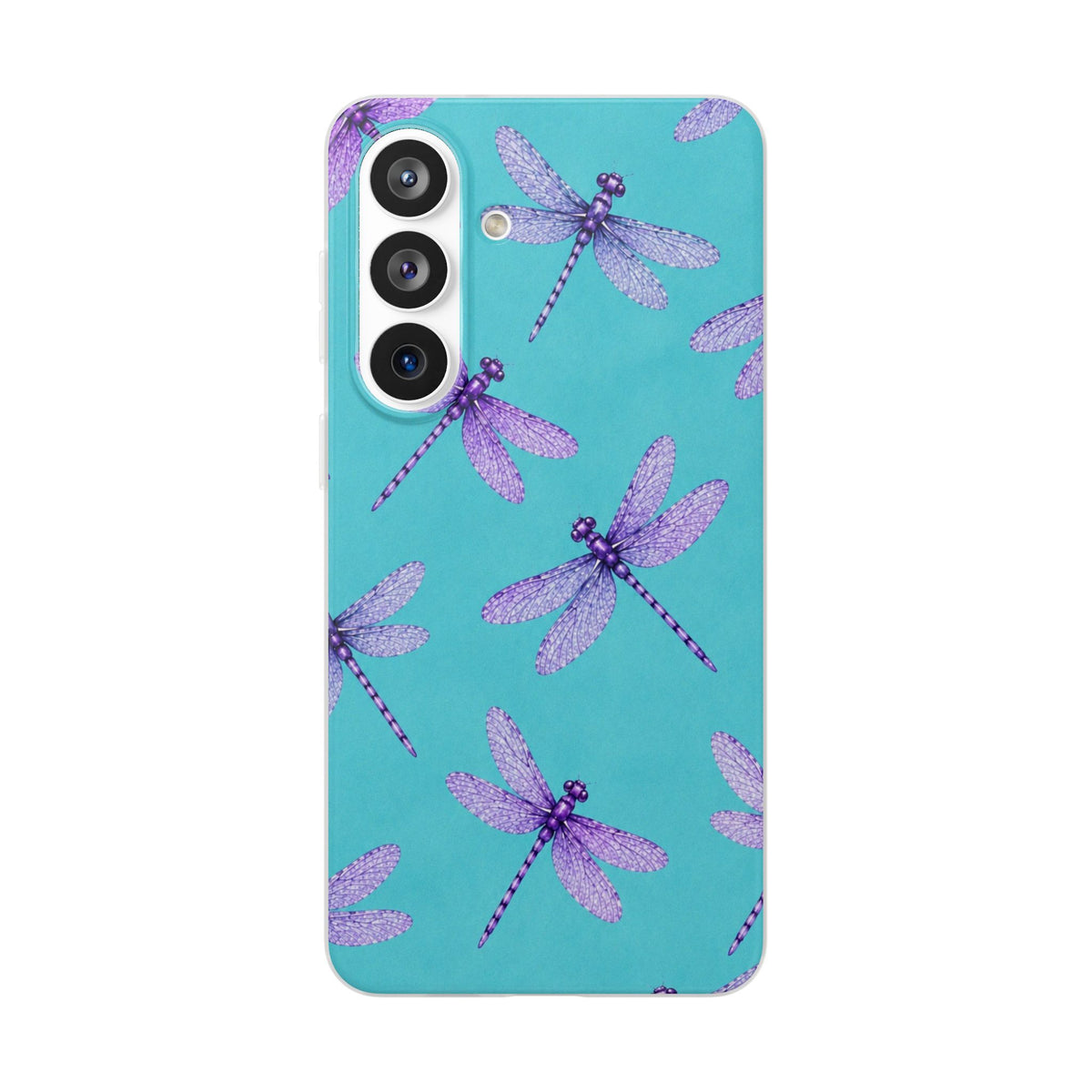 Turquoise Dragonfly Dreams – Flexi iPhone & Samsung Phone Case