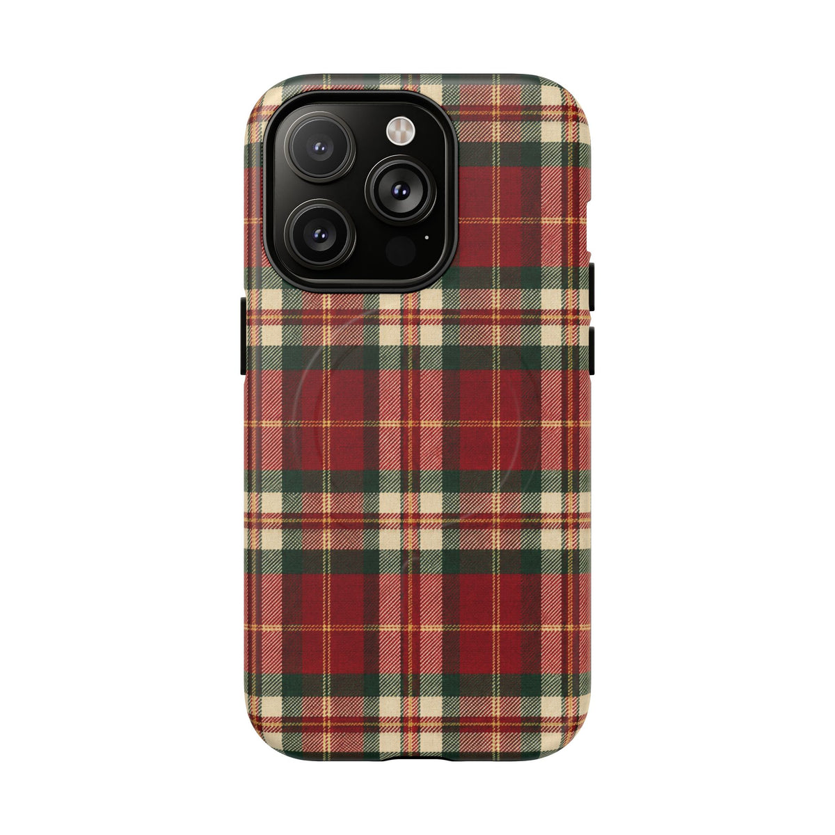 Christmas at the Cabana Plaid -Tough Magnetic Phone Case