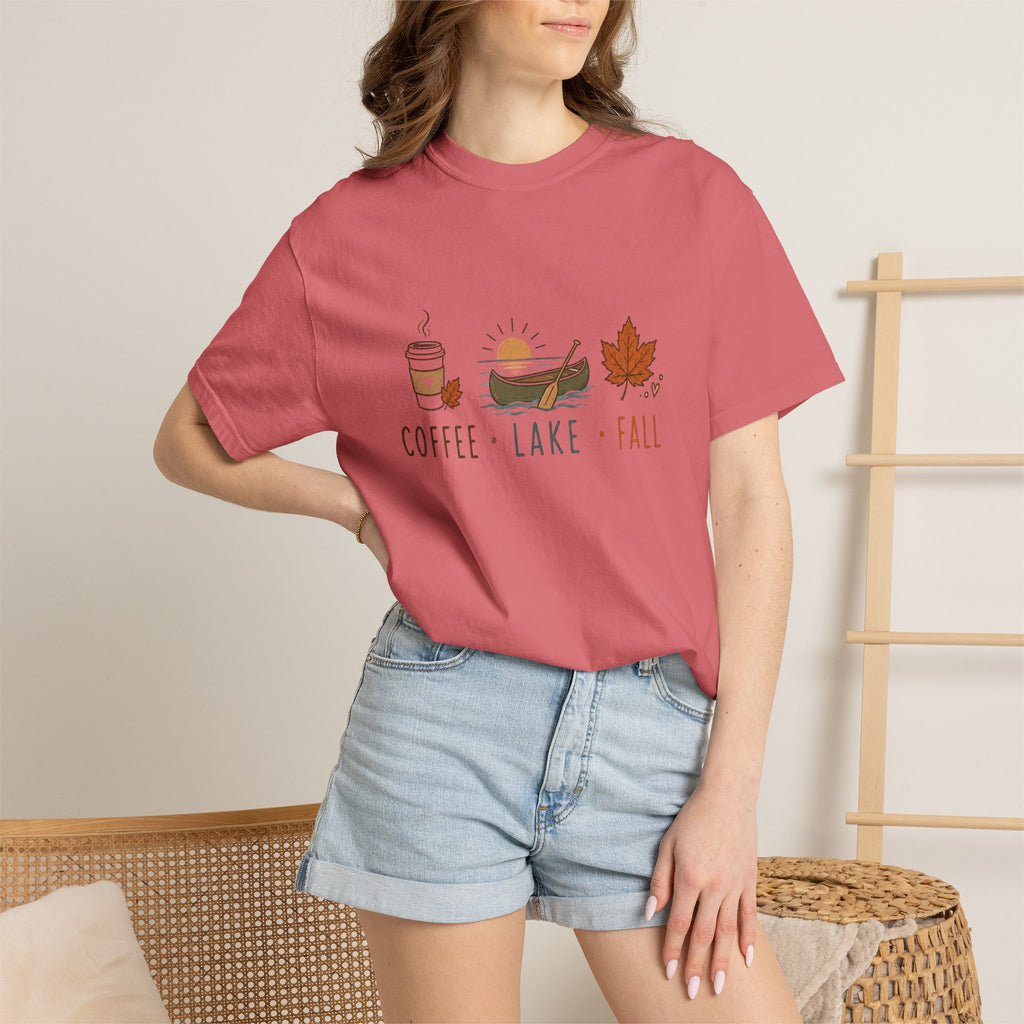 Coffee • Lake • Fall –T-Shirt