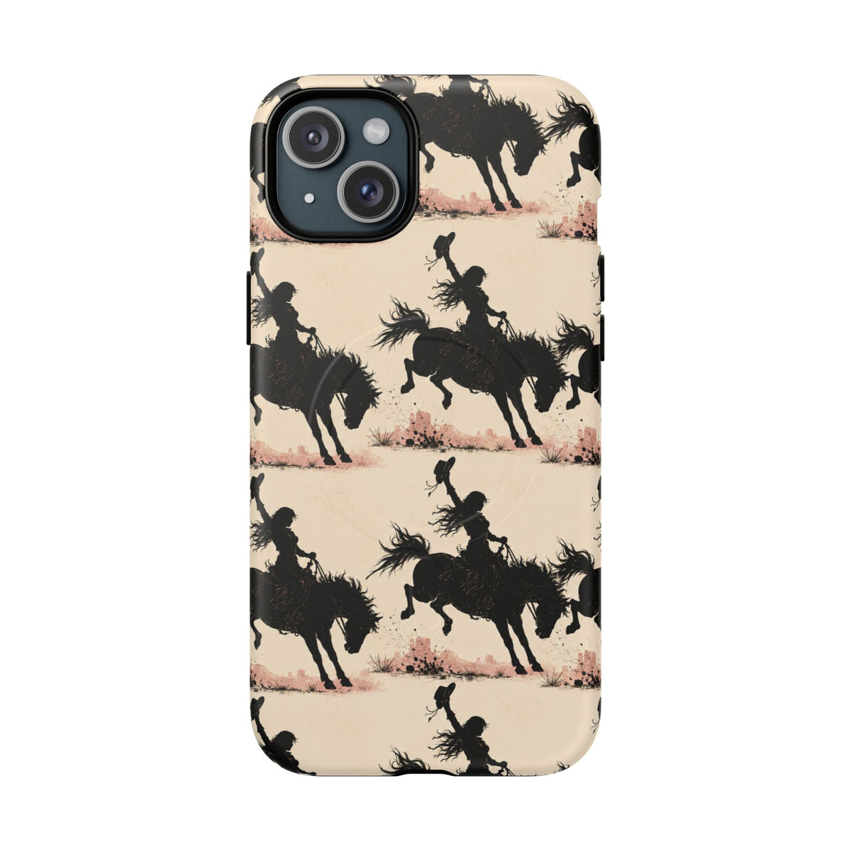 Cowgirl Silhouette Tough Magnetic Phone Case