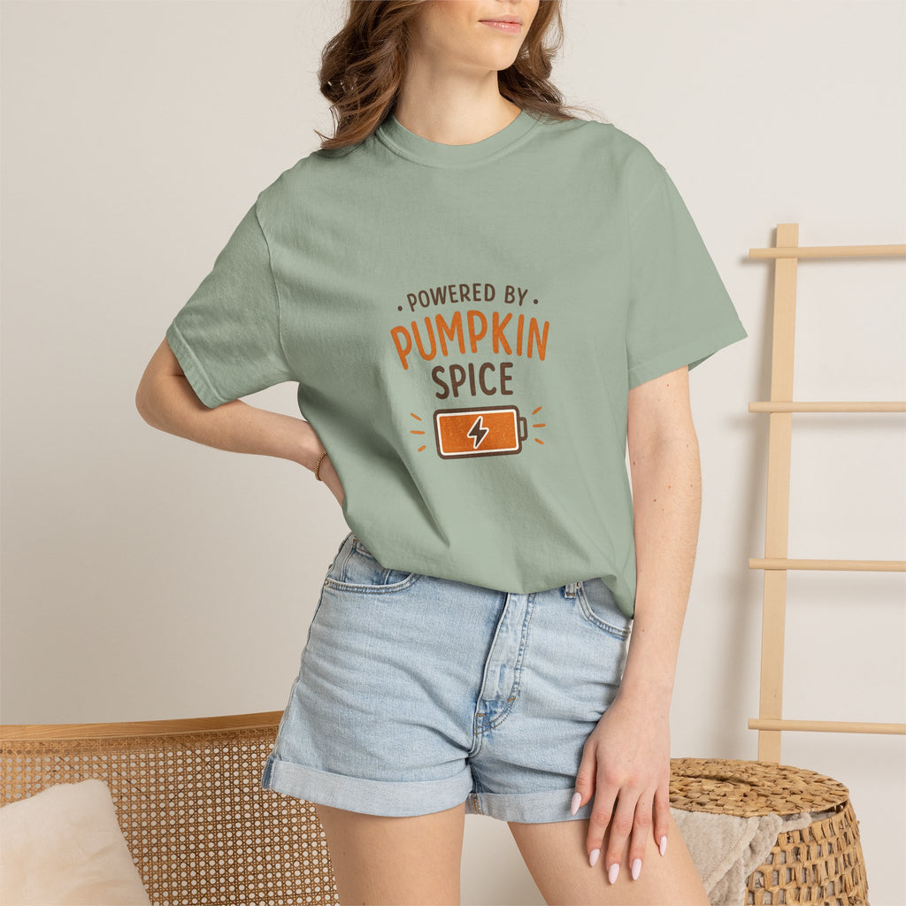 Powered by Pumpkin Spice – Comfort Colors® Tee
