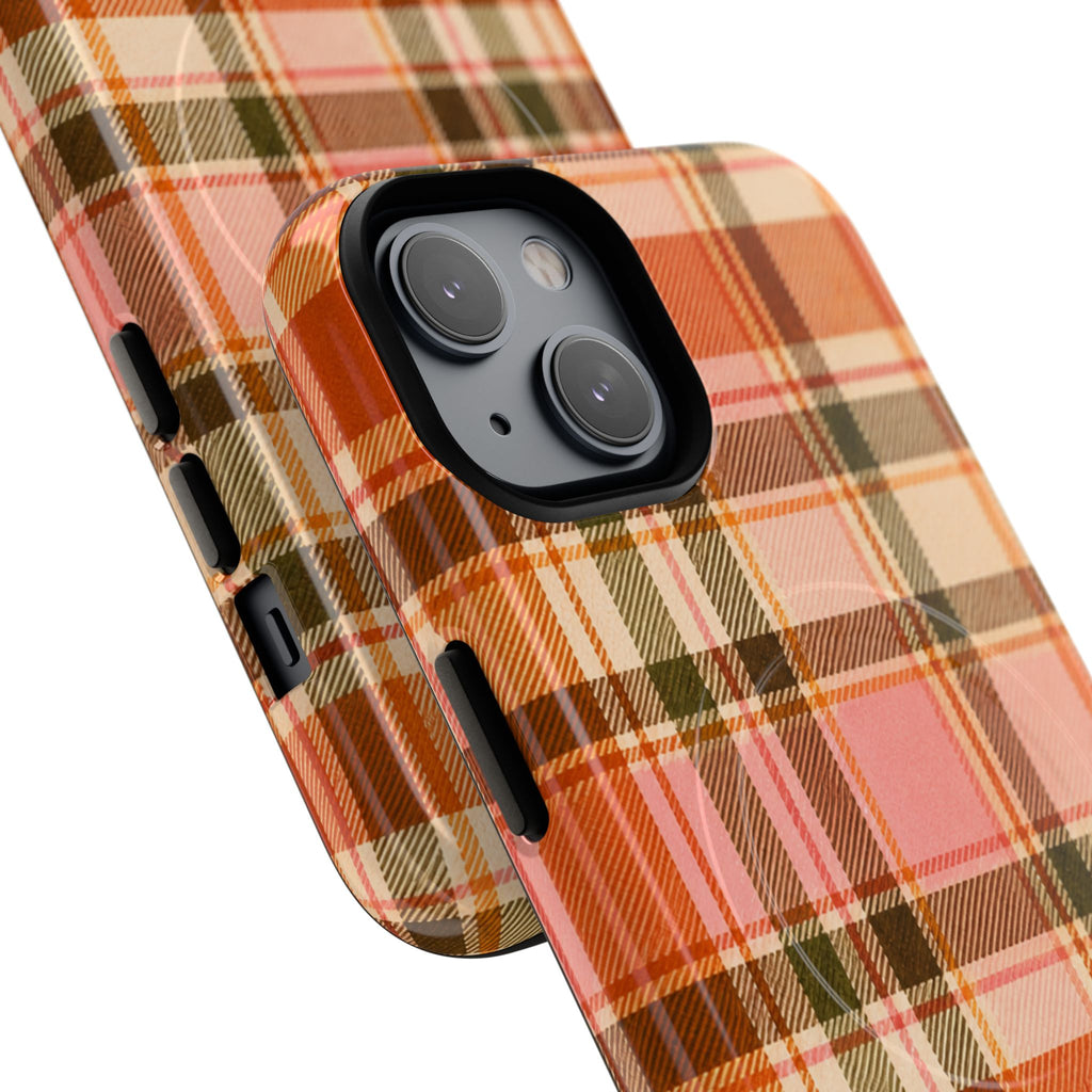 Hello Fall Plaid -Tough Magnetic Phone Case