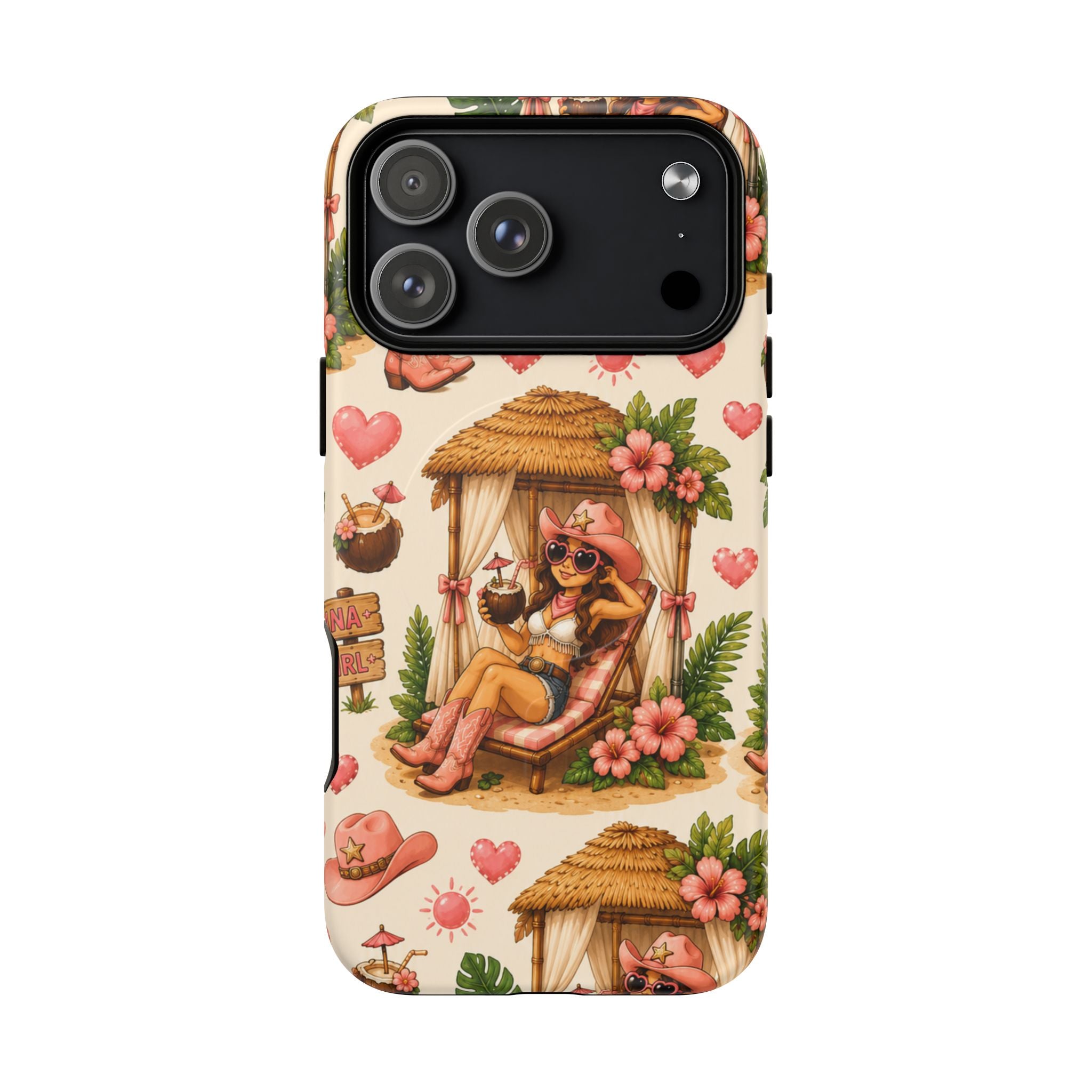 Cabana Cowgirl- Tough Magnetic Phone Case