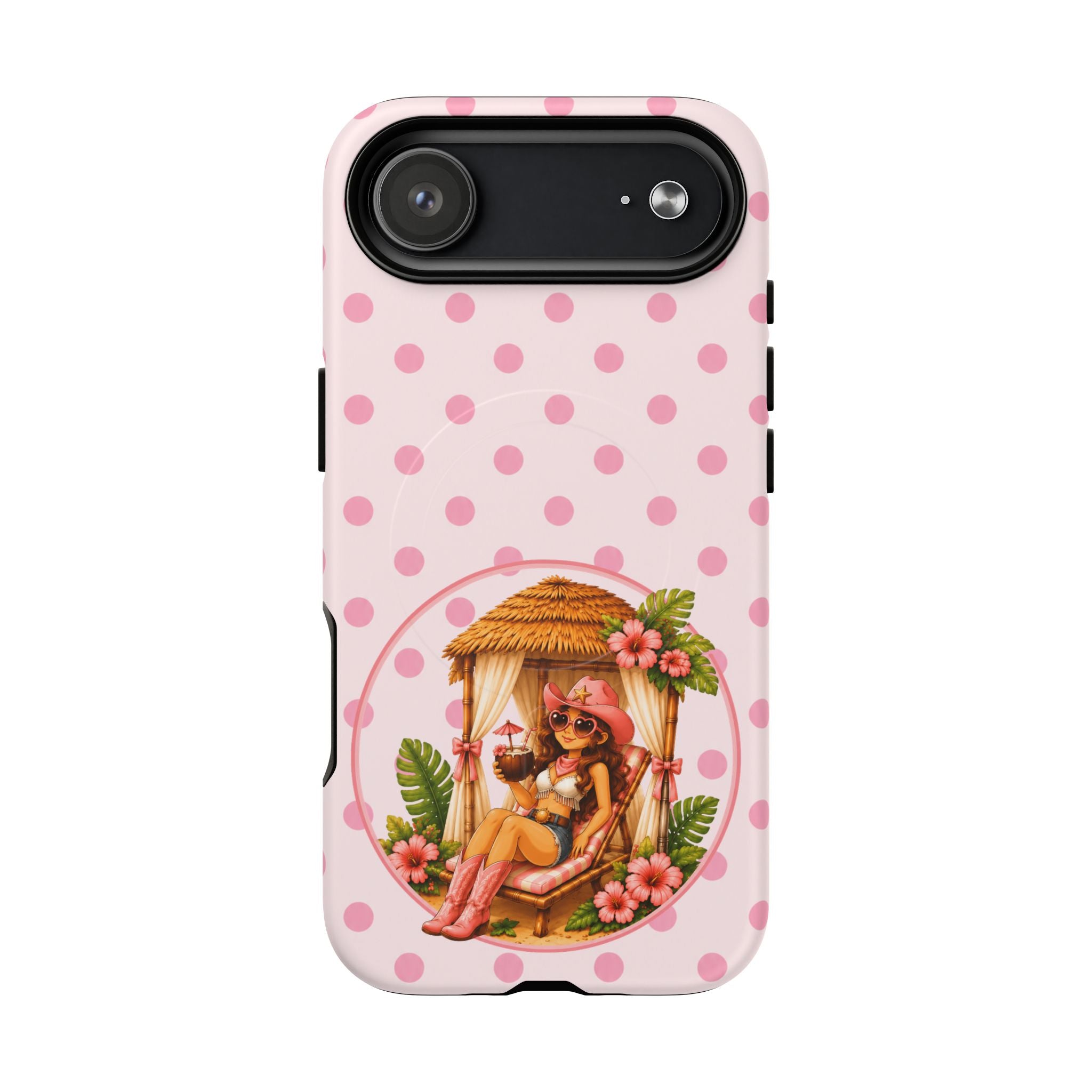 Cabana Cowgirl in Pink-Tough Magnetic Phone Case