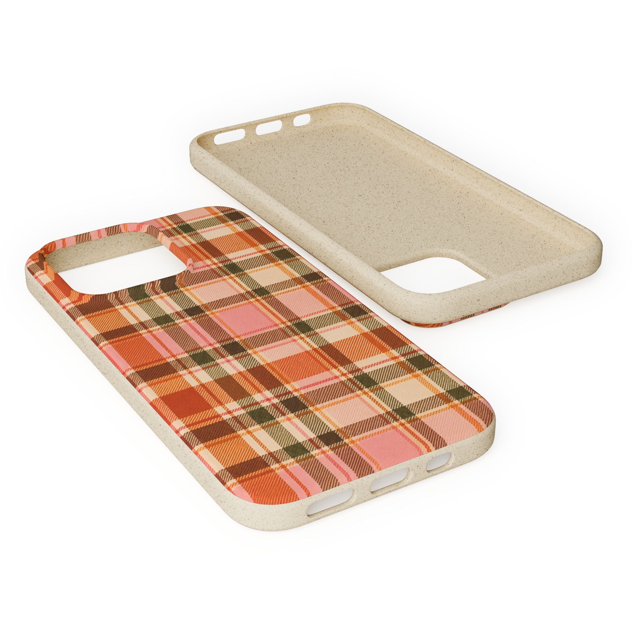 Hello Fall Plaid- Eco-Friendly Biodegradable Phone Case