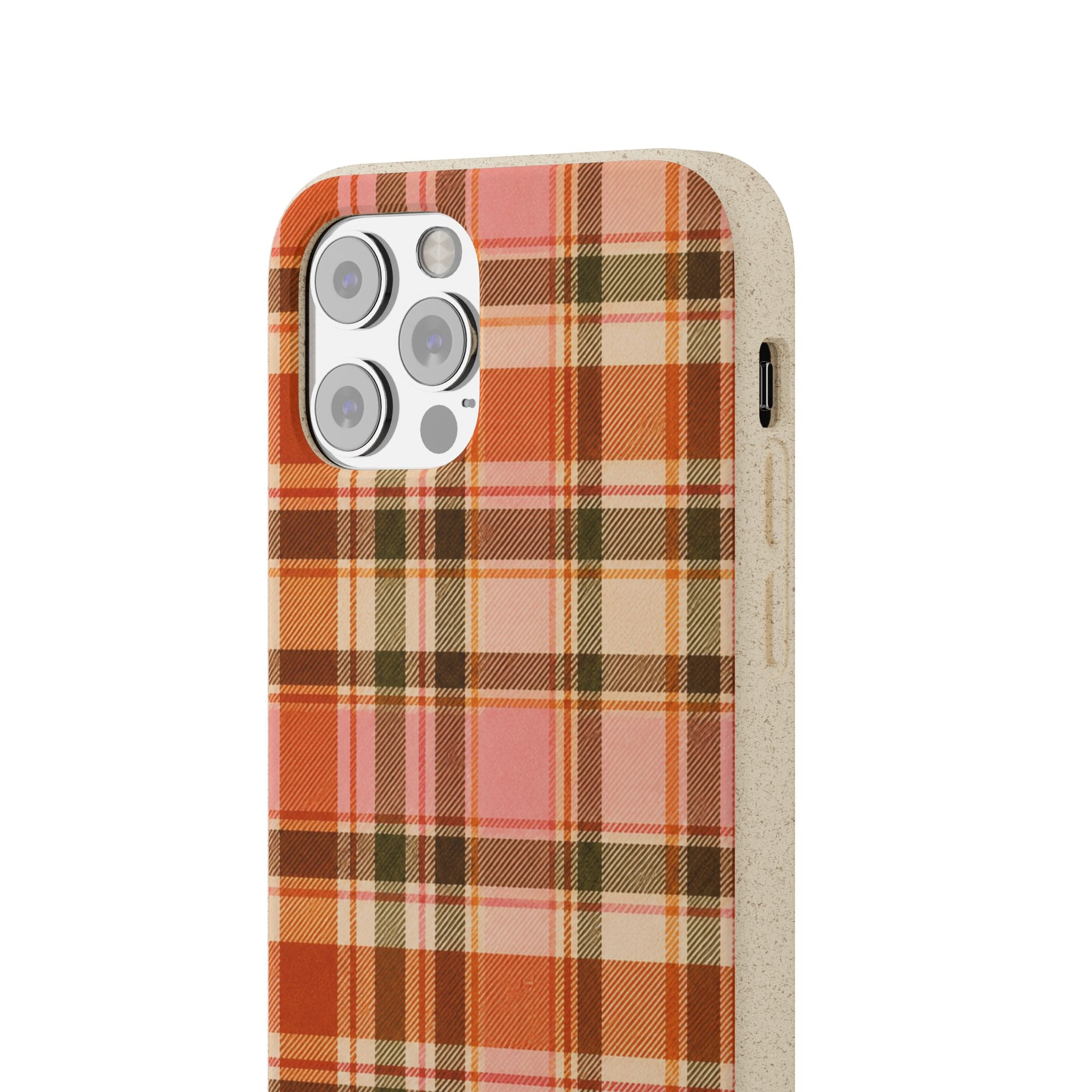 Hello Fall Plaid- Eco-Friendly Biodegradable Phone Case