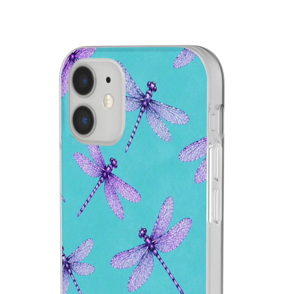Turquoise Dragonfly Dreams – Flexi iPhone & Samsung Phone Case