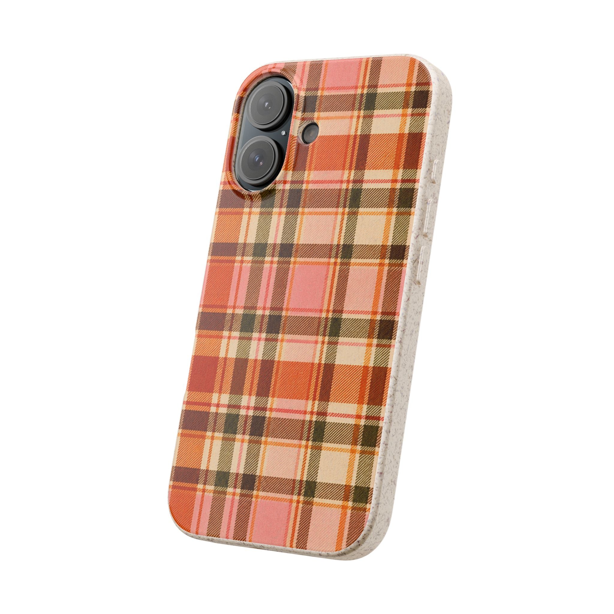 Hello Fall Plaid- Eco-Friendly Biodegradable Phone Case
