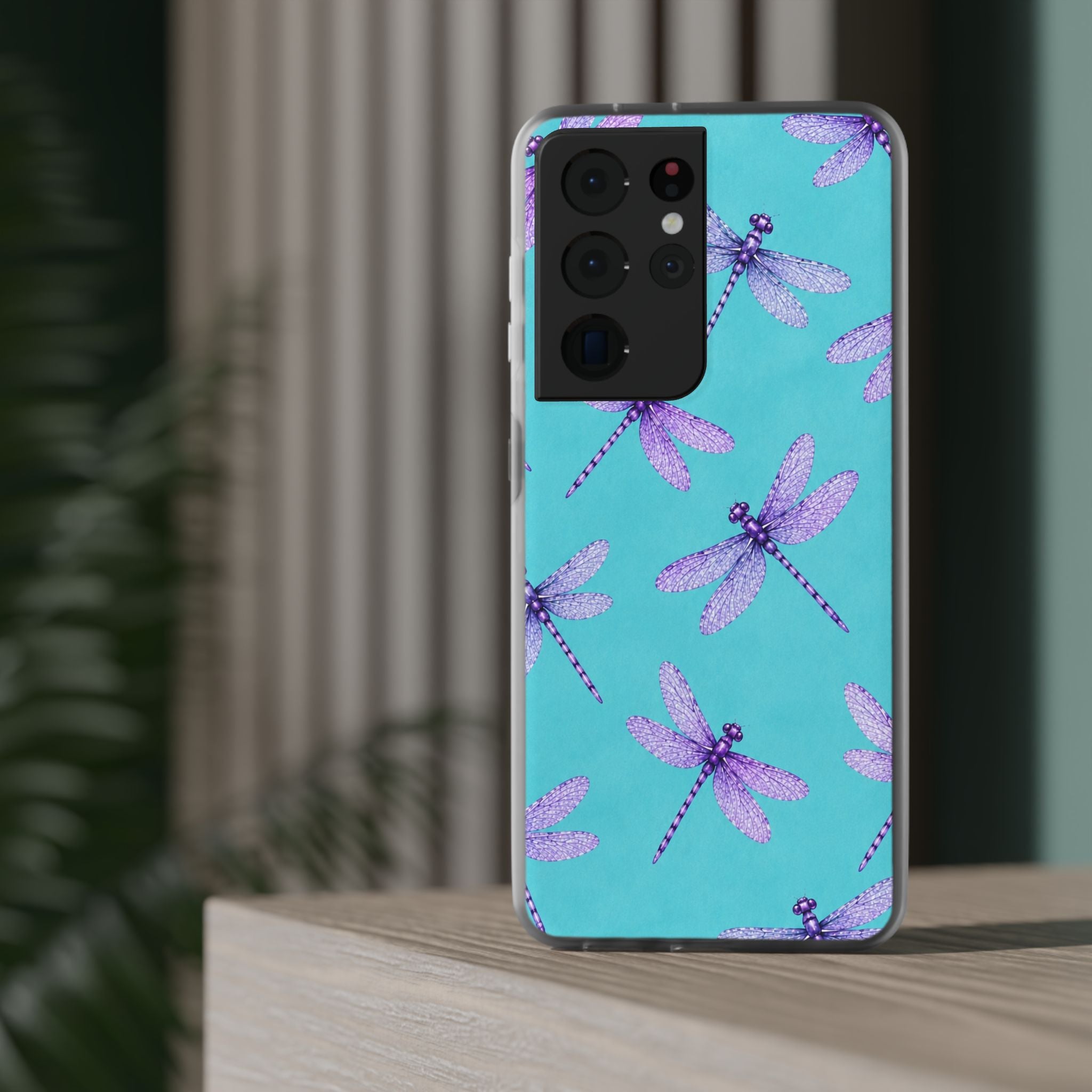 Turquoise Dragonfly Dreams – Flexi iPhone & Samsung Phone Case
