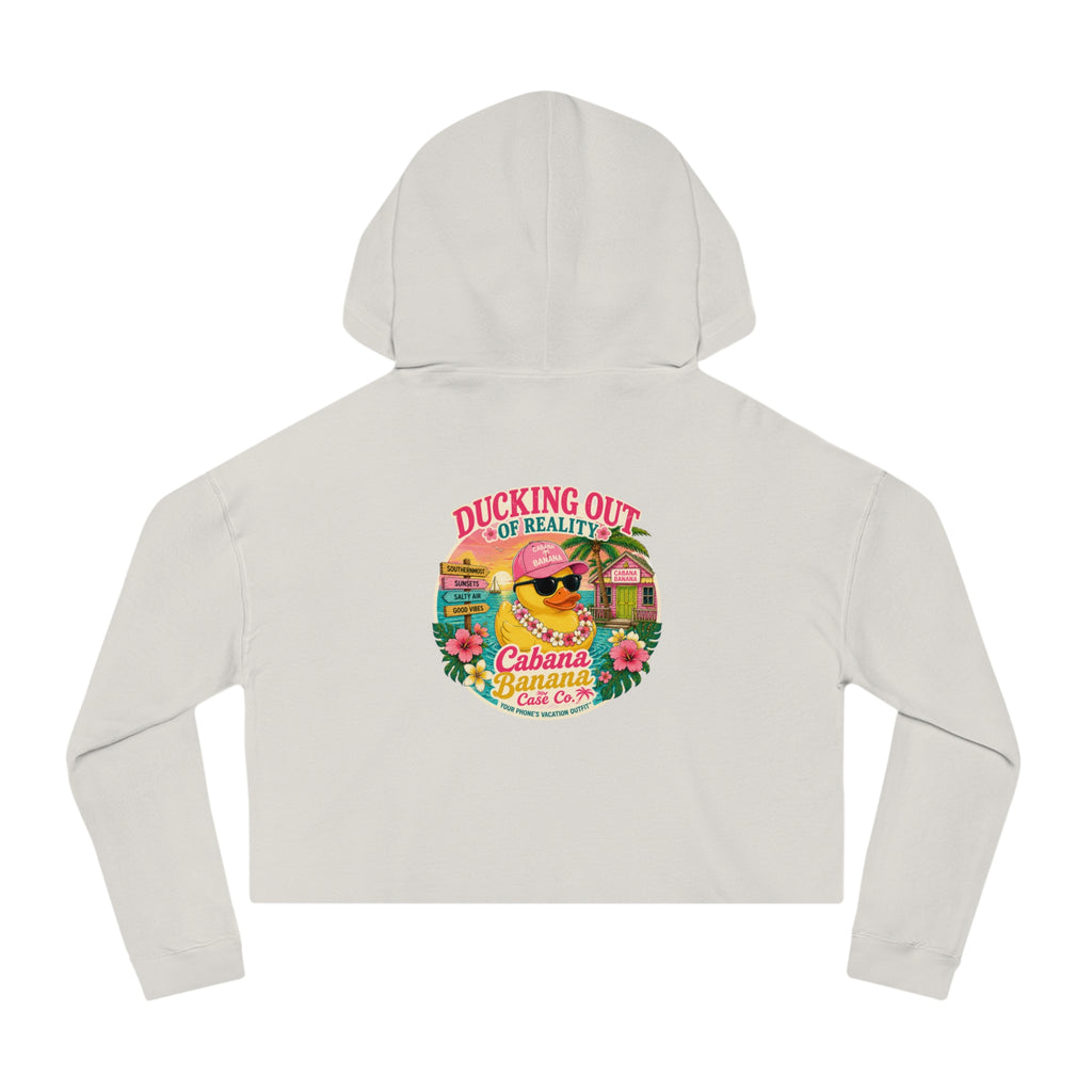 Ducking Out of Reality-Cropped Hoodie