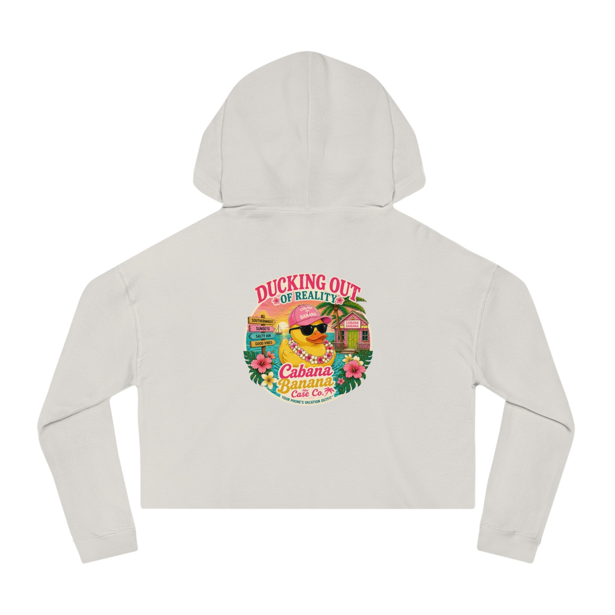 Ducking Out of Reality-Cropped Hoodie