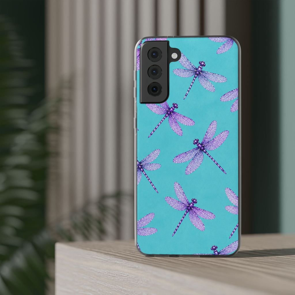 Turquoise Dragonfly Dreams – Flexi iPhone & Samsung Phone Case