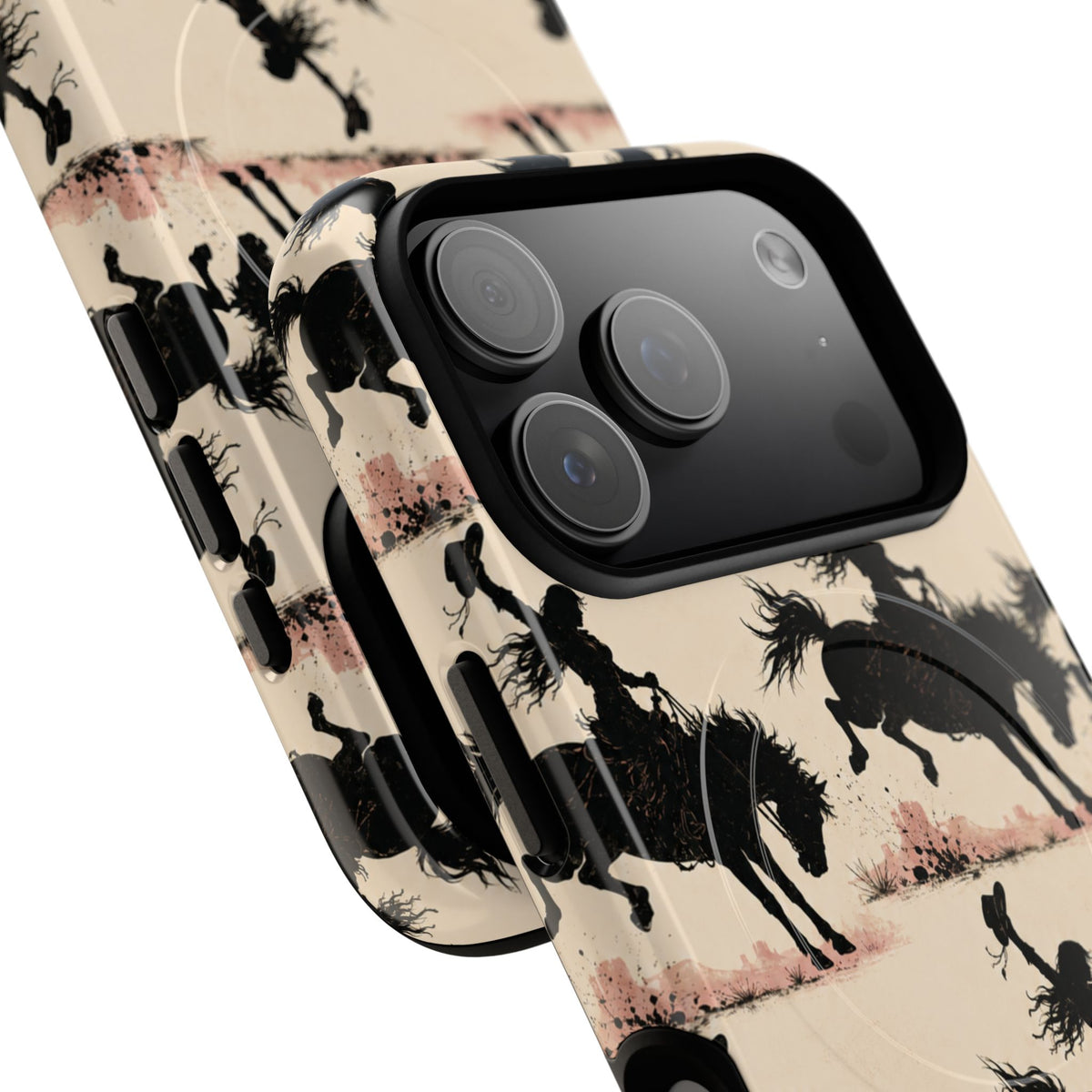 Cowgirl Silhouette Tough Magnetic Phone Case