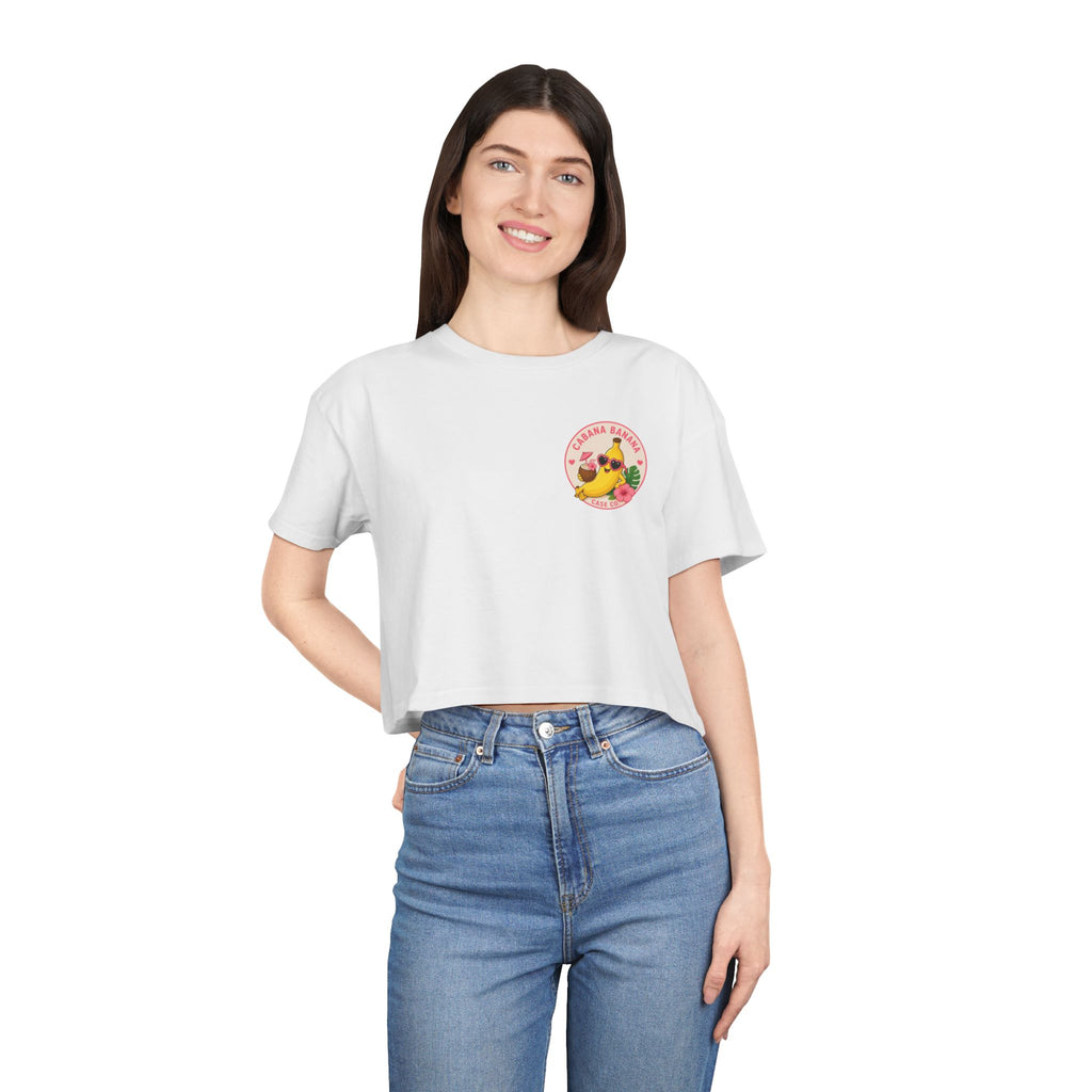 Cabana Banana- Crop Tee