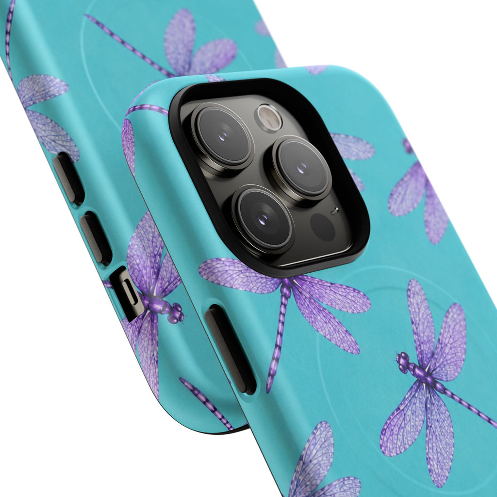Turquoise Dragonfly Dreams – Tough Magnetic Phone Case