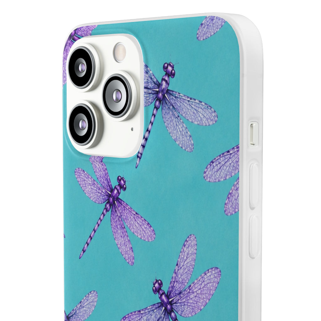 Turquoise Dragonfly Dreams – Flexi iPhone & Samsung Phone Case